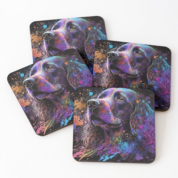 Item preview, Colorful Dog Paint Splatter Cocker Spaniel designed and sold by DeltaV-Art.