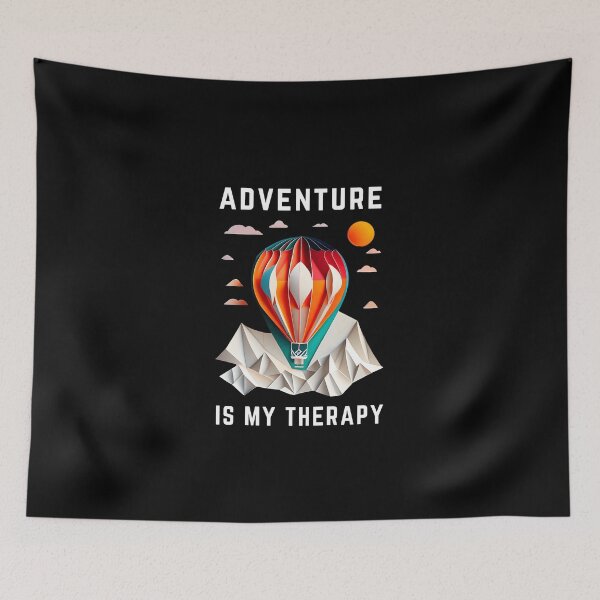 Item preview, Adventure Is My Therapy - Hot Air Balloon - The Cut-Out Collection designed and sold by FiveIntentions.