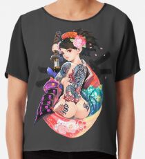 Yakuza-Mädchen Chiffontop