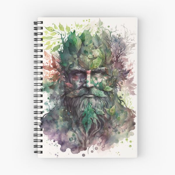 Item preview, Green Man - Woodland Witchy Greenman Nature God designed and sold by MoonBohemian.