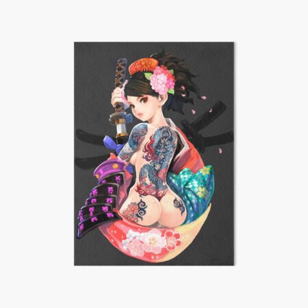 Yakuza Girl Art Board Print