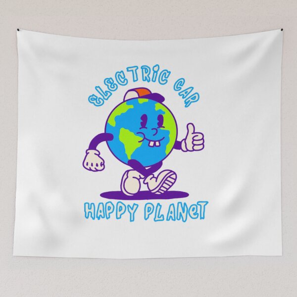 Item preview, Electric Car Happy Planet  designed and sold by rafaelwolf.