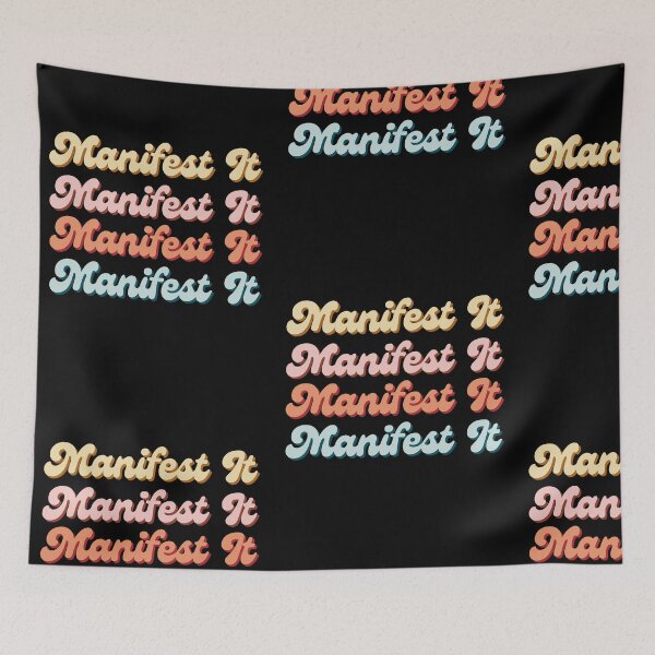 Item preview, Manifest It Retro Design designed and sold by ZingAndPep.