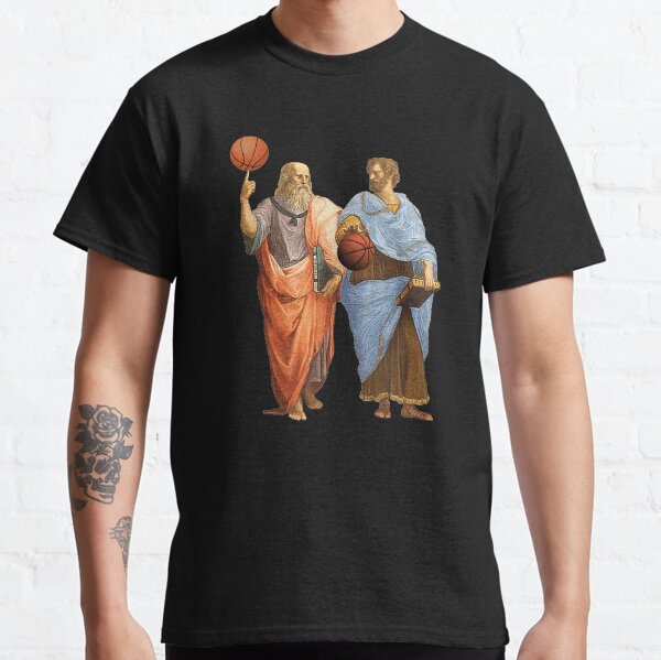 Plato and Aristotle in Epic Basketball Match Classic T-Shirt