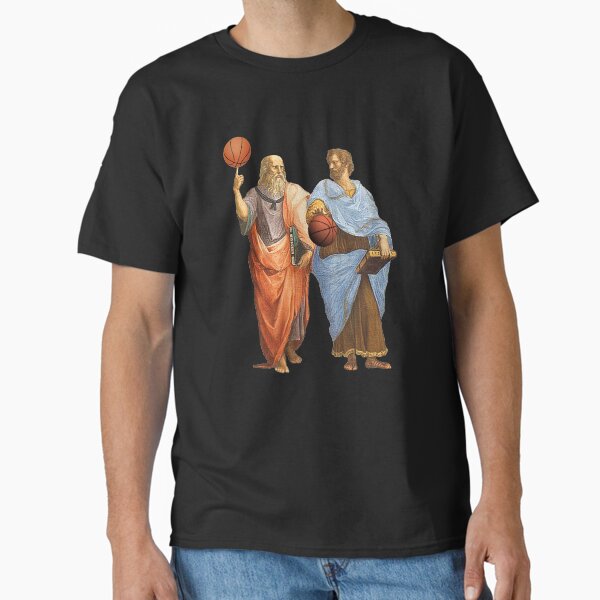 Item preview, Plato and Aristotle in Epic Basketball Match designed and sold by The Philosopher's Shirt.