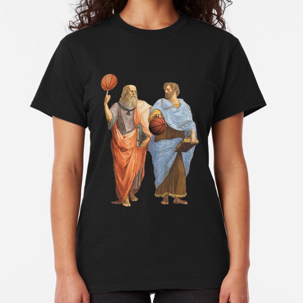 Plato and Aristotle in Epic Basketball Match Classic T-Shirt