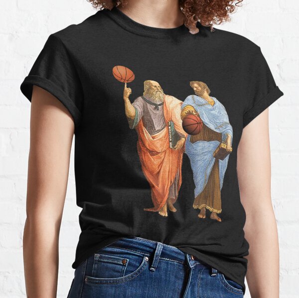 Plato and Aristotle in Epic Basketball Match Classic T-Shirt