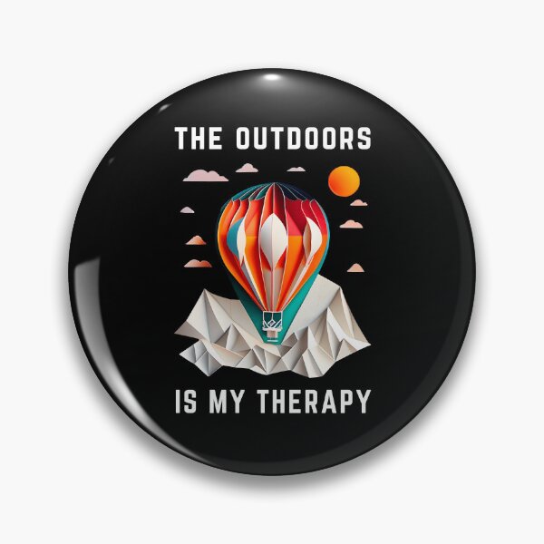 Item preview, The Outdoors Is My Therapy - Hot Air Balloon - The Cut-Out Collection designed and sold by FiveIntentions.