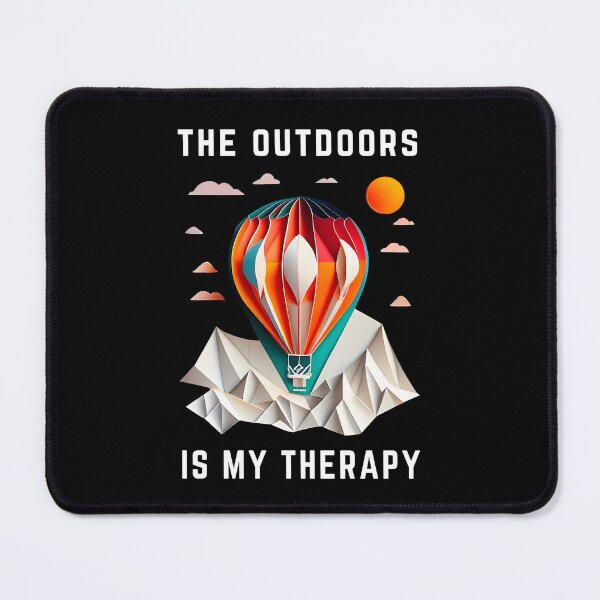 Item preview, The Outdoors Is My Therapy - Hot Air Balloon - The Cut-Out Collection designed and sold by FiveIntentions.