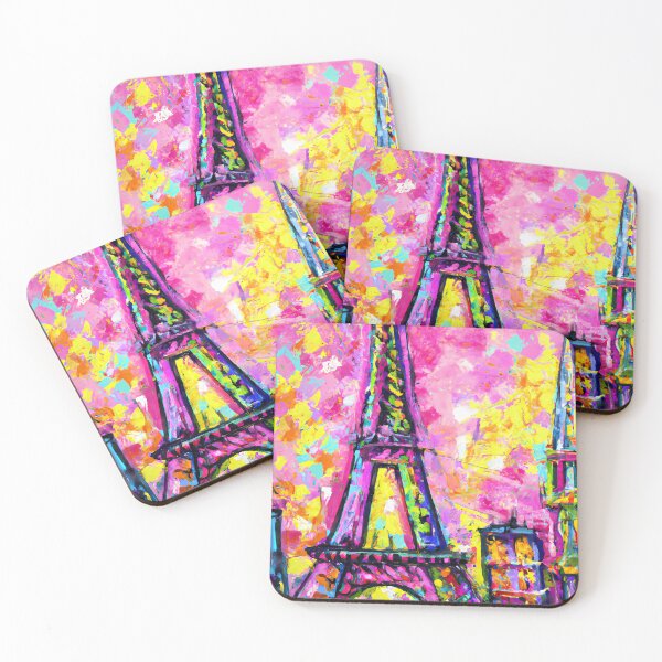 Item preview, Eiffel Tower in Van Gogh Style Abstract Painting Wall Art designed and sold by brilliant-com.