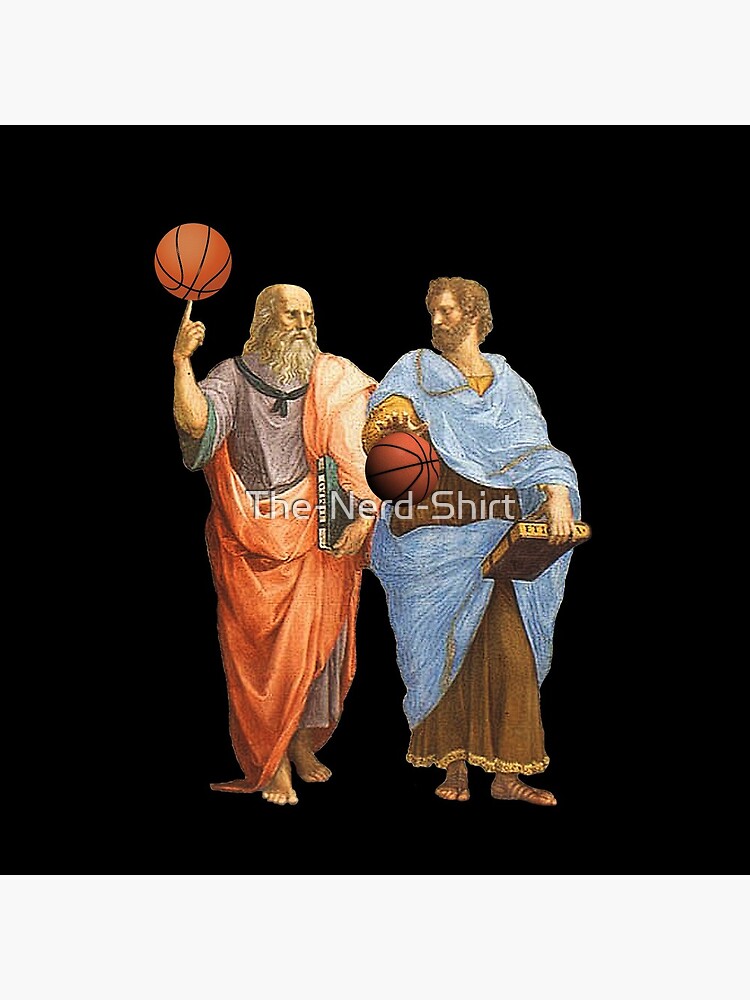 Plato and Aristotle in Epic Basketball Match by The-Nerd-Shirt