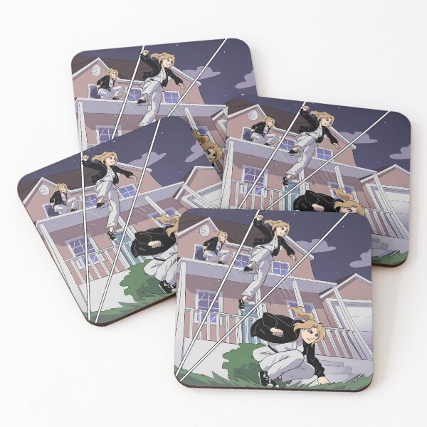 Item preview, BlackFox dynamic jumping comic panel designed and sold by AngelEneArt.