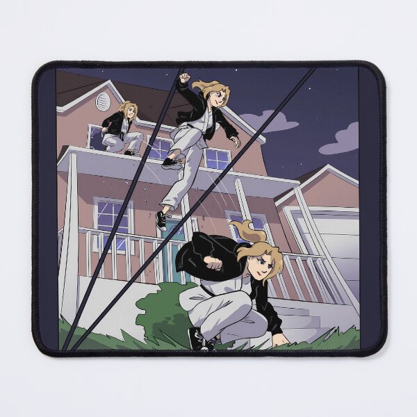 Item preview, BlackFox dynamic jumping comic panel designed and sold by AngelEneArt.