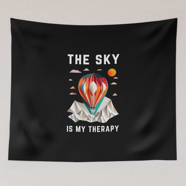 Item preview, The Sky Is My Therapy - Hot Air Balloon - The Cut-Out Collection designed and sold by FiveIntentions.
