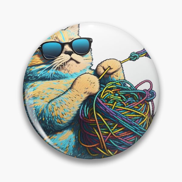 Item preview, cat playing with a ball of string designed and sold by CustomPrintHub.