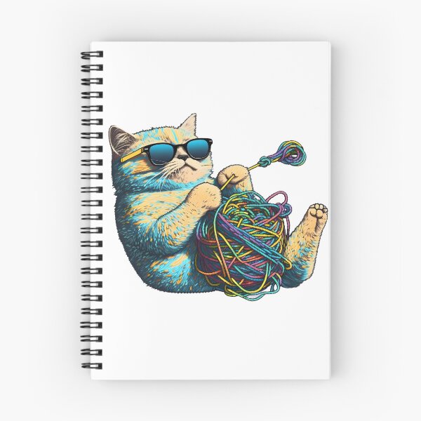 Item preview, cat playing with a ball of string designed and sold by CustomPrintHub.
