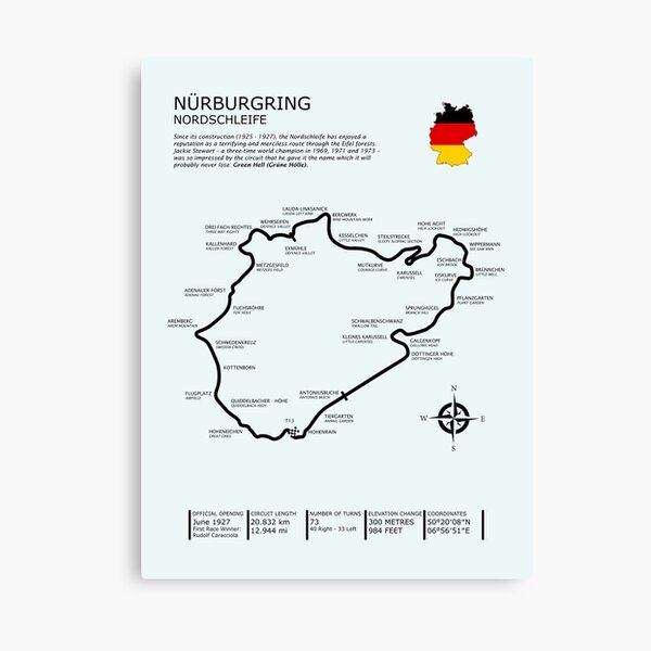 The Nurburgring - Nordschleife Canvas Print