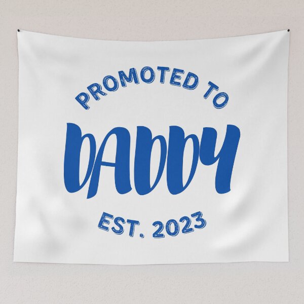 Item preview, Blue Promoted to Daddy Est 2023 Future Dad Announcement Gift for Father designed and sold by sinceanna.