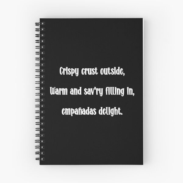 Item preview, National Empañada Day April 8th - Funny Empañada Haiku designed and sold by FoodiesGoneWild.