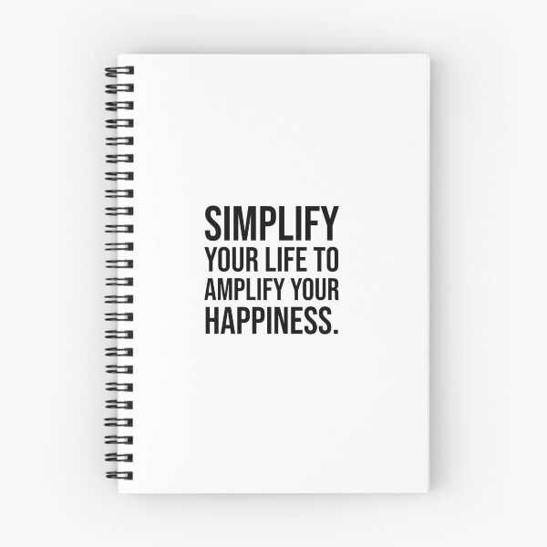 Item preview, Simplify your life to amplify your happiness. designed and sold by mikeldabbah.