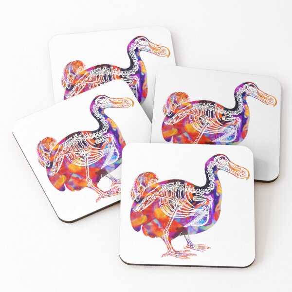 Item preview, Colorful Skeleton and Outline of Dodo Bird designed and sold by ScienceSource.