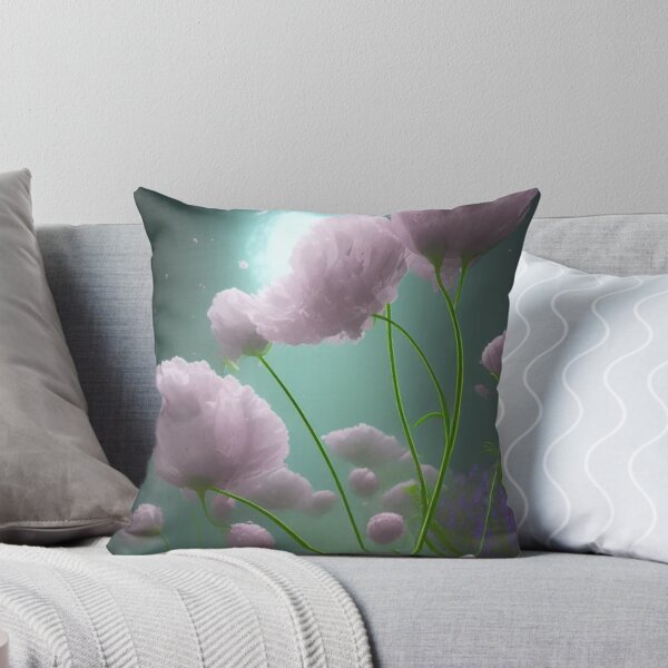 Artikelvorschau, Rosa Mohnblumen schweben in der Luft entworfen und verkauft von FlowingMovement.