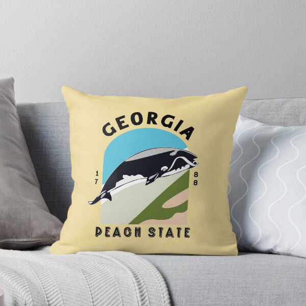 Artikelvorschau, Georgia Peach State Minimal Design, North Atlantic Right Whale, Cumberland Island National Seashore entworfen und verkauft von 18pm.