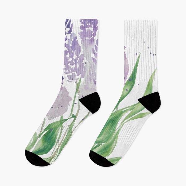 Item preview, Campo de lavanda acuarela designed and sold by JuniperWD.
