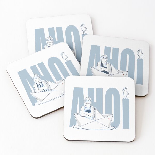 Item preview, Ahoy says the sailor and his seagull designed and sold by FrauBlaschi.