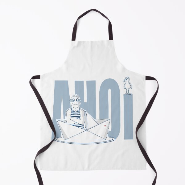 Item preview, Ahoy says the sailor and his seagull designed and sold by FrauBlaschi.