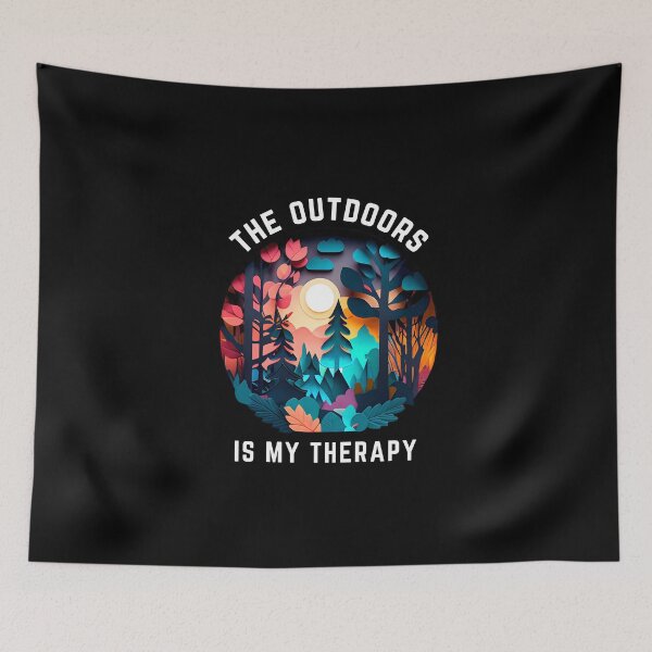 Item preview, The Outdoors Is My Therapy - Forest - The Cut-Out Collection designed and sold by FiveIntentions.