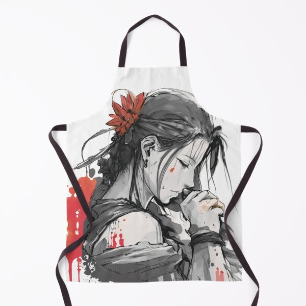 Item preview, Aerith rezando (negro, blanco, rojo) designed and sold by Springteam.