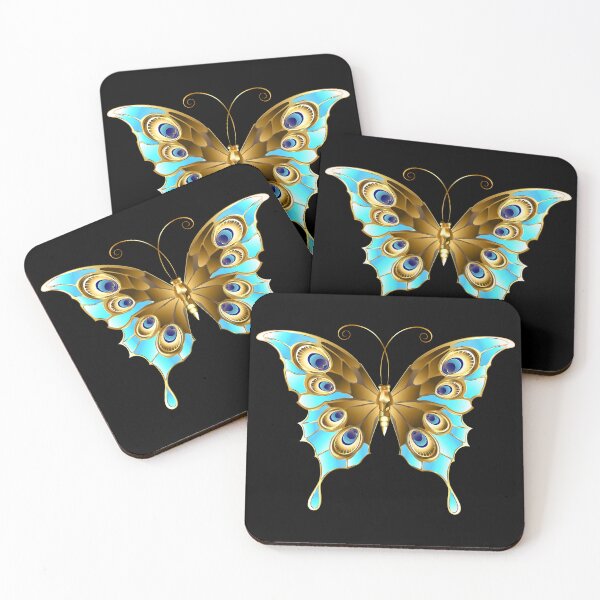 Item preview, Turquoise blue butterfly, stylish, Original gift, Cool designed and sold by Ksmith-Style.