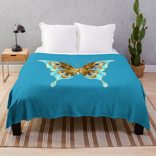 Item preview, Turquoise blue butterfly, stylish, Original gift, Cool designed and sold by Ksmith-Style.