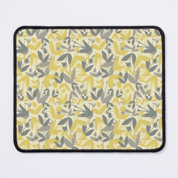 Item preview, Garden party floral overlap yellow cream designed and sold by cezidesign.
