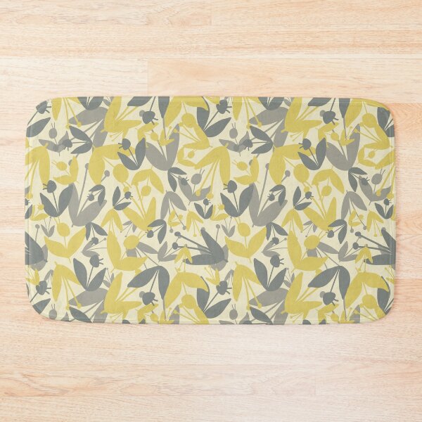 Item preview, Garden party floral overlap yellow cream designed and sold by cezidesign.