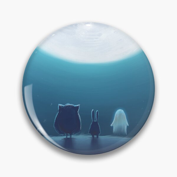 Item preview, Full Moon. Little Bunny, Mr. Owl and Ghost designed and sold by Olya Yatsenko.