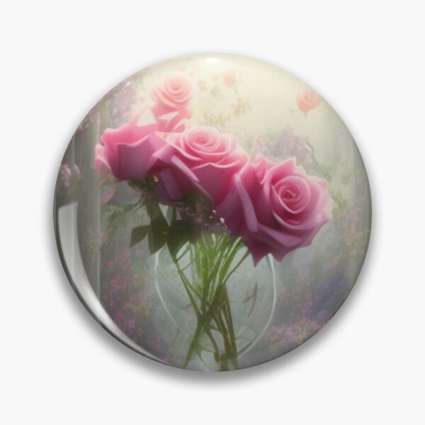 Artikelvorschau, Rosenblüten-Arrangement in einer floralen Umgebung entworfen und verkauft von FlowingMovement.