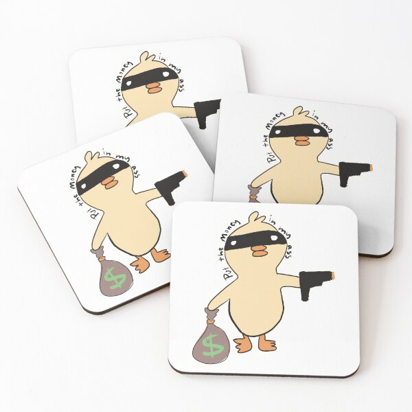 Item preview, Robbery Duck Put the Money in The Bag  designed and sold by JadedLilacsArt.
