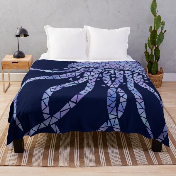Item preview, blue mosaic jellyfish designed and sold by octo-PS.