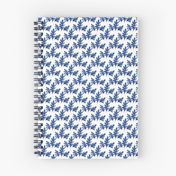 Item preview, Henri Matisse leaves blue minimalist pattern designed and sold by ReneMagritteArt.