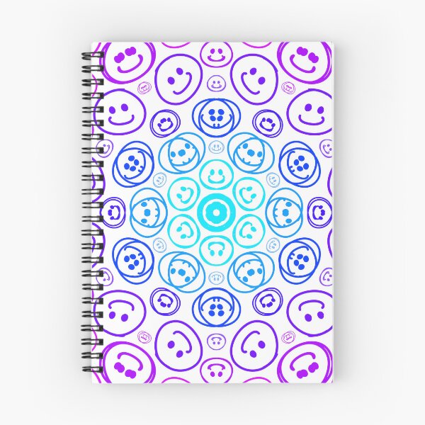Artikelvorschau, Transparentes verfluchtes Kaleidoskop - blauer Smiley entworfen und verkauft von FinapplePudding.