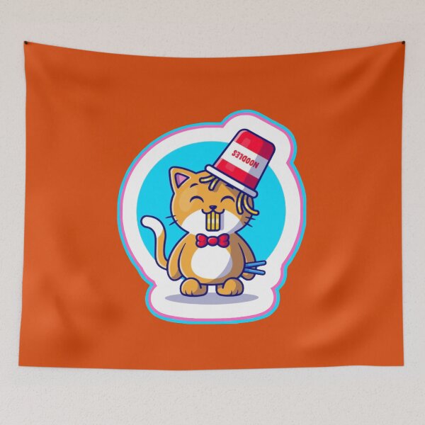 Item preview, Gatito grande del kawaii del amor del ramen designed and sold by comicc.