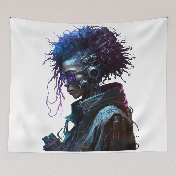 Item preview, Cyberpunk Character #7 designed and sold by CyberThreads.