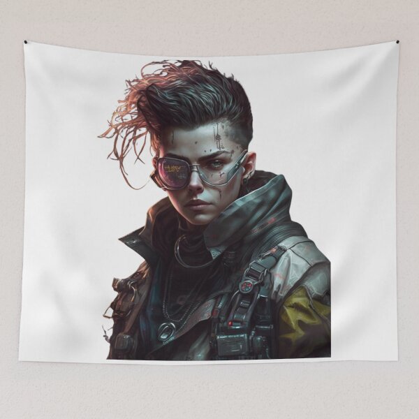 Item preview, Cyberpunk Character #6 designed and sold by CyberThreads.