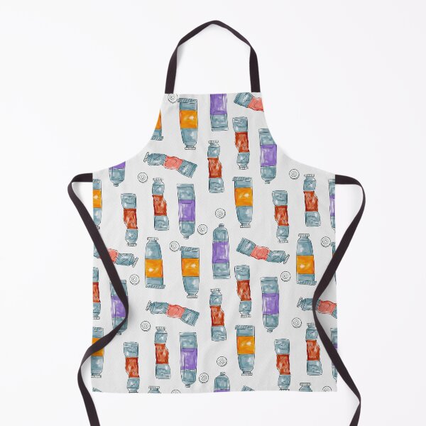 Item preview, Watercolor Paint Tubes Pattern designed and sold by Farissa Designs.