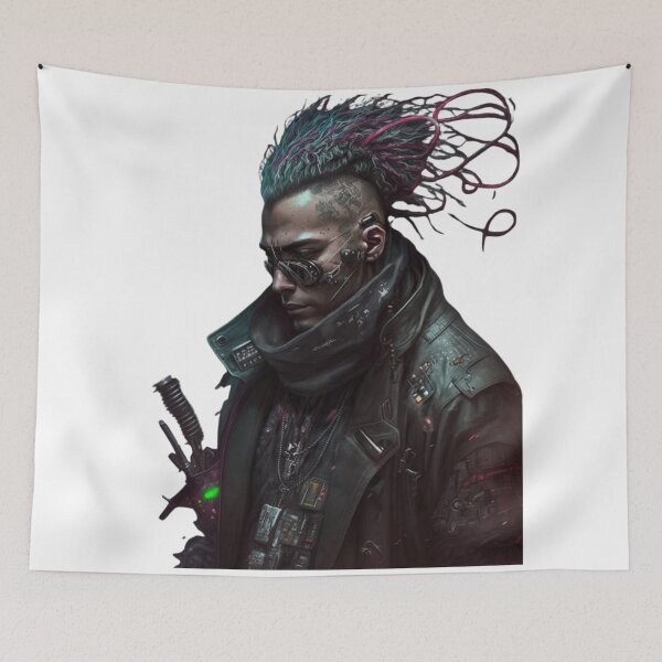 Item preview, Cyberpunk Character #5 designed and sold by CyberThreads.