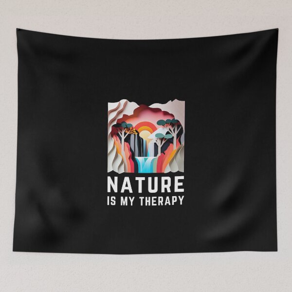 Item preview, Nature Is My Therapy - Waterfall - The Cut-Out Collection designed and sold by FiveIntentions.