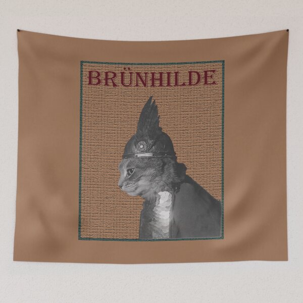 Item preview, A Cat plays Brünhild in Wagner's Der Ring Des Nibelungen designed and sold by Wabojeg.