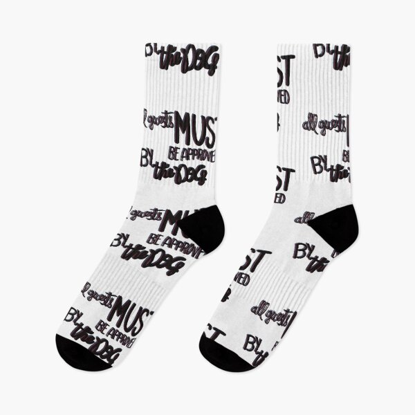 Item preview, All guest must be approved by the dog multicolor black red designed and sold by chuckletuckle.